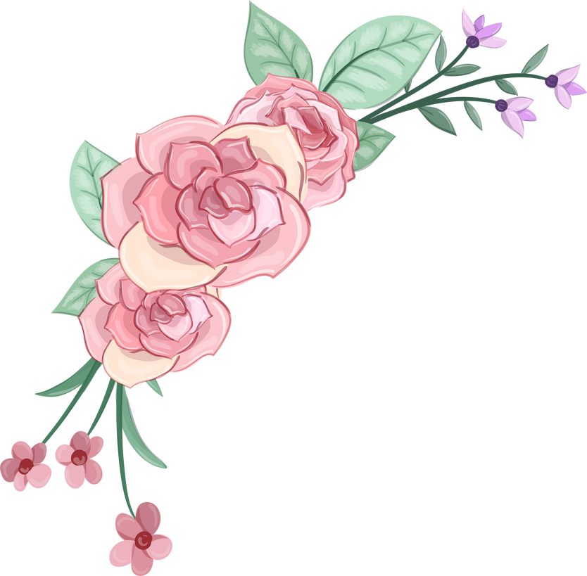 Pink Watercolor Flower